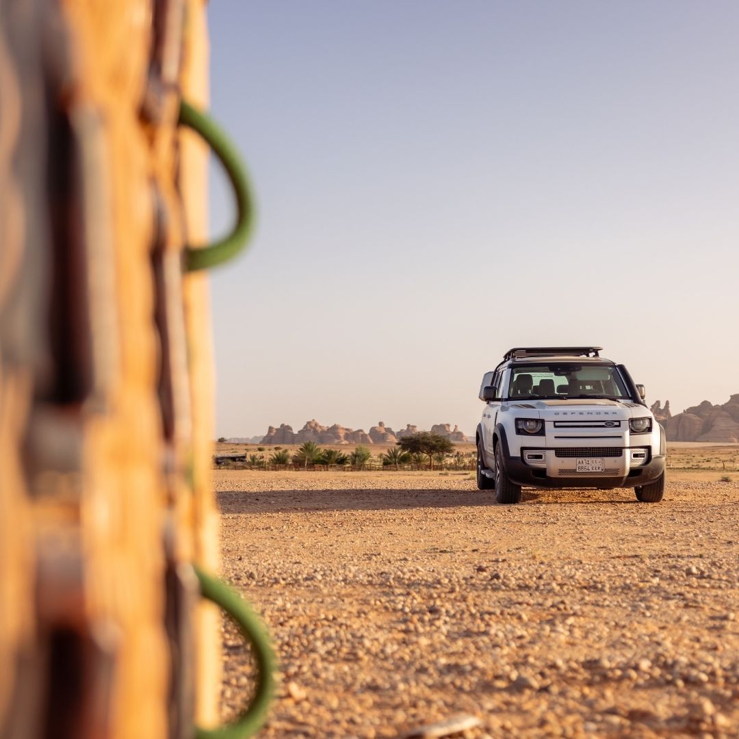 Get picked up for your adventure in a modern Land Rover Defender