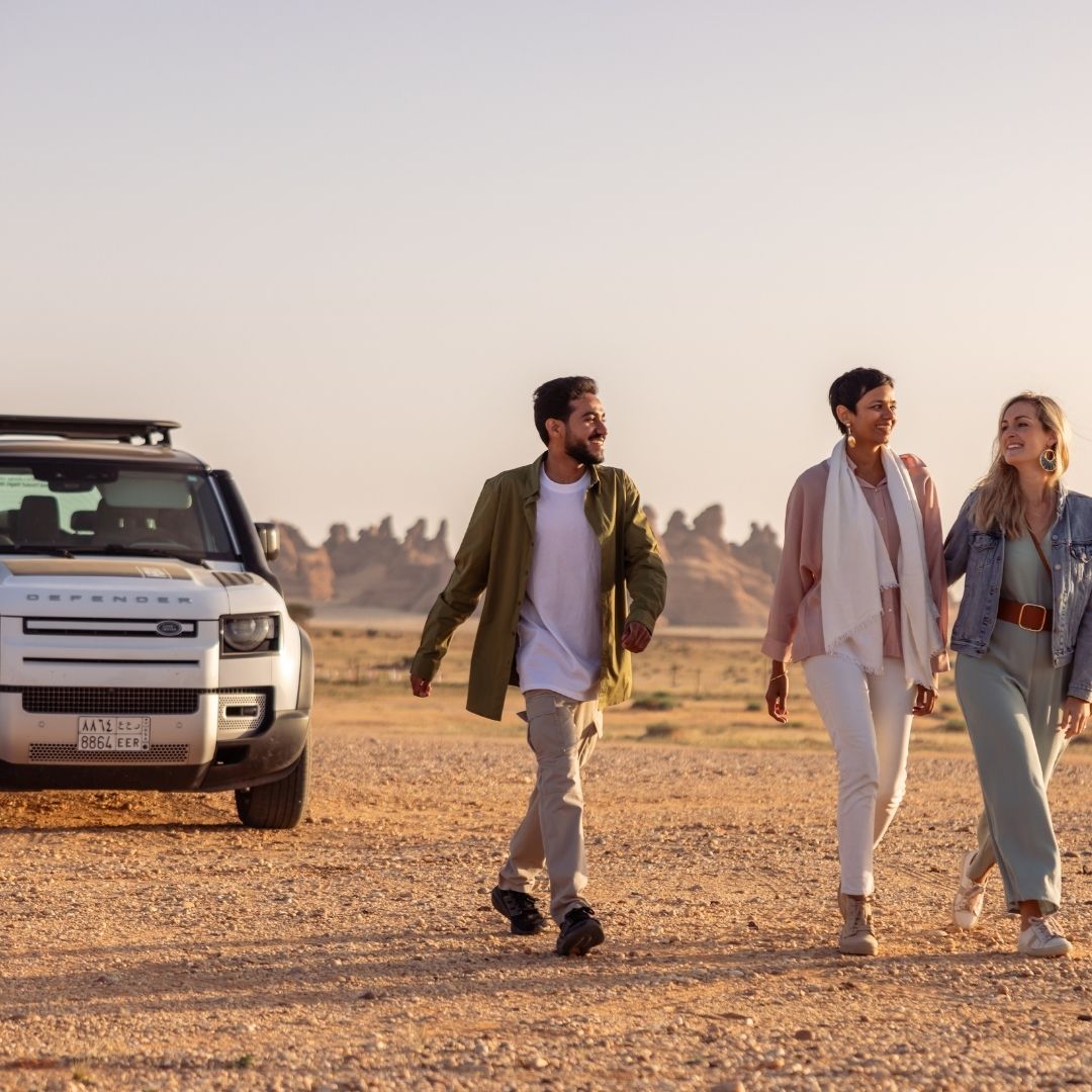 Get chauffeured to your take-off spot in a Land Rover Defender